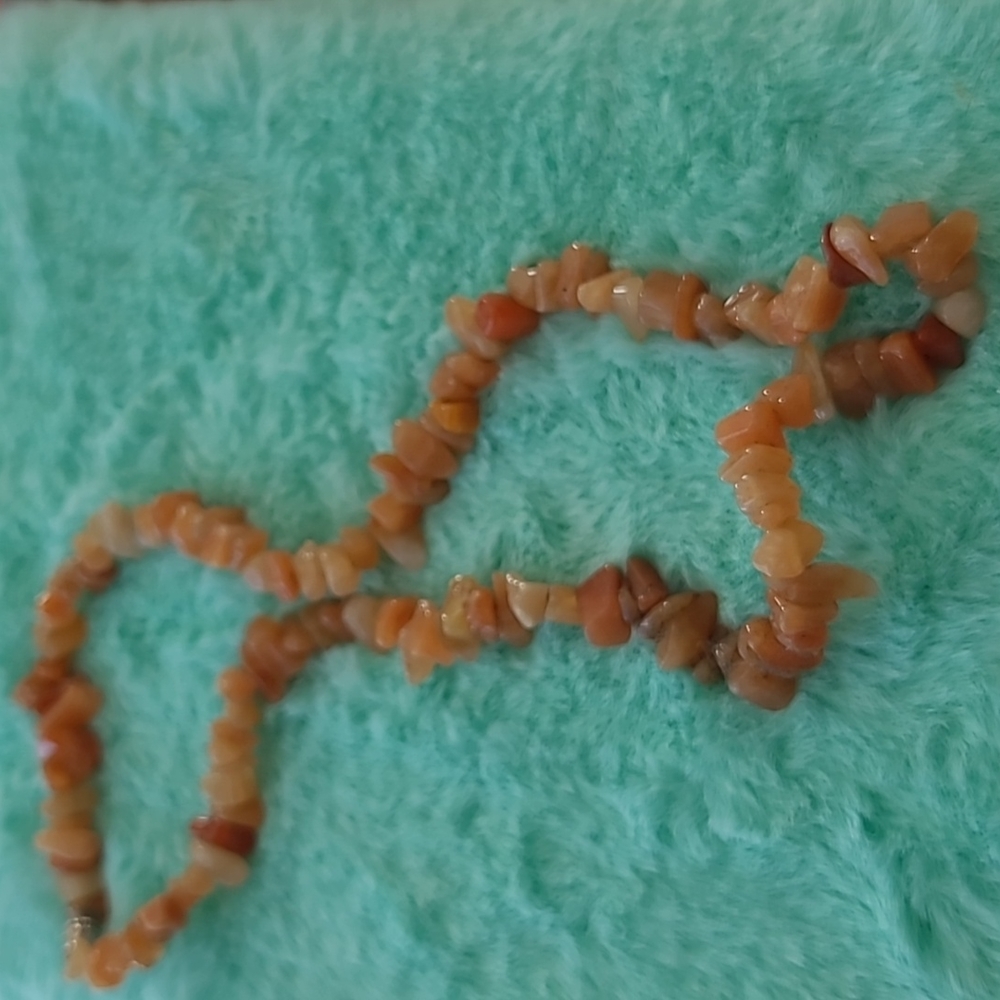 Orange adventurine necklace
